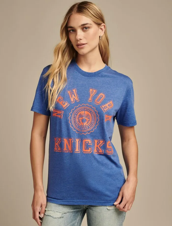 Knicks Graphic Tee Royal Women Lucky Brand Graphic Tees
