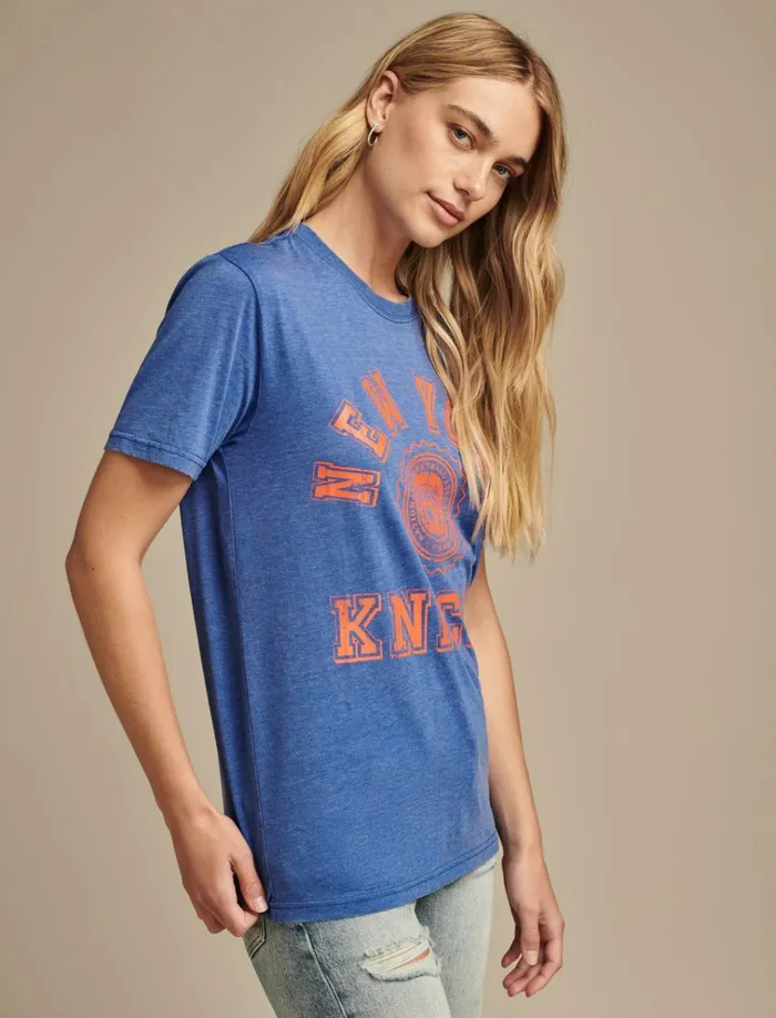Knicks Graphic Tee Royal Women Lucky Brand Graphic Tees