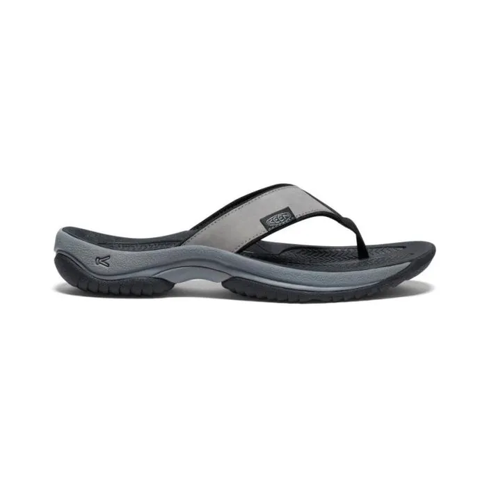 Kona Flip Grey Leather FlipFlop Men KEEN SlipOns