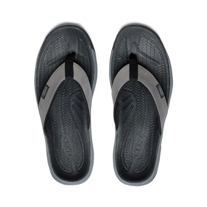 Kona Flip Grey Leather FlipFlop Men KEEN SlipOns Kona Flip Grey Leather FlipFlop Men KEEN SlipOns