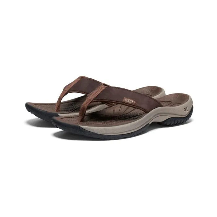 Kona Flip JavaDark Earth Leather FlipFlop Men KEEN SlipOns Kona Flip JavaDark Earth Leather FlipFlop Men KEEN SlipOns