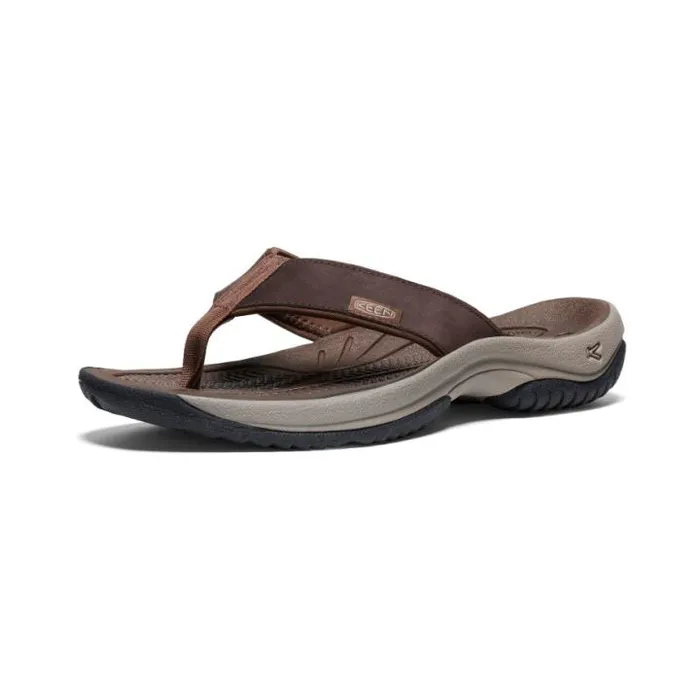 Kona Flip JavaDark Earth Leather FlipFlop Men KEEN SlipOns Kona Flip JavaDark Earth Leather FlipFlop Men KEEN SlipOns