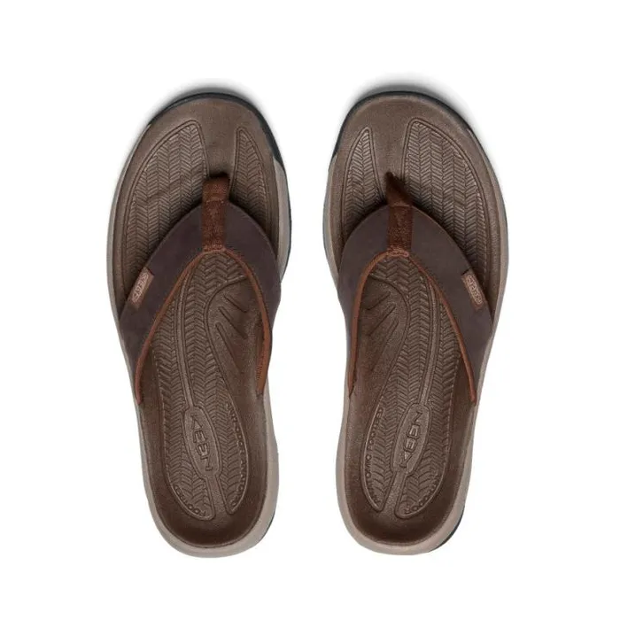 Kona Flip JavaDark Earth Leather FlipFlop Men KEEN SlipOns Kona Flip JavaDark Earth Leather FlipFlop Men KEEN SlipOns