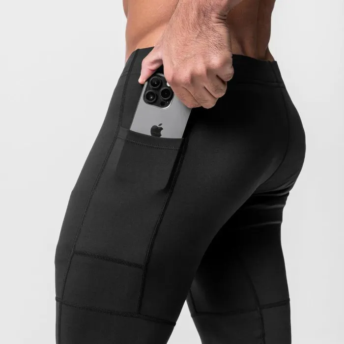 Leggings Men ASRV WarpFlexx Side Pocket Legging Black