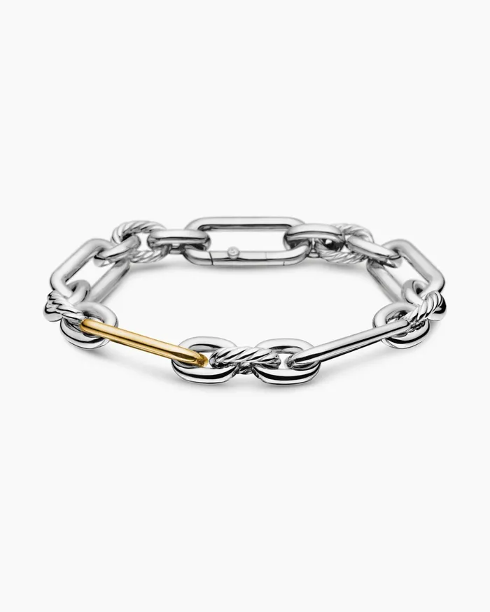 Lexington Chain Bracelet In Sterling Silver With 18K Yellow Gold 98mm Women David Yurman Chain Lexington Chain Bracelet In Sterling Silver With 18K Yellow Gold 98mm Women David Yurman Chain