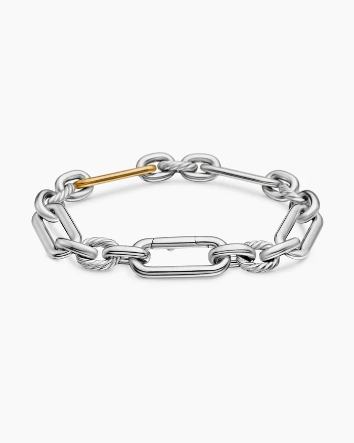 Lexington Chain Bracelet In Sterling Silver With 18K Yellow Gold 98mm Women David Yurman Chain Lexington Chain Bracelet In Sterling Silver With 18K Yellow Gold 98mm Women David Yurman Chain