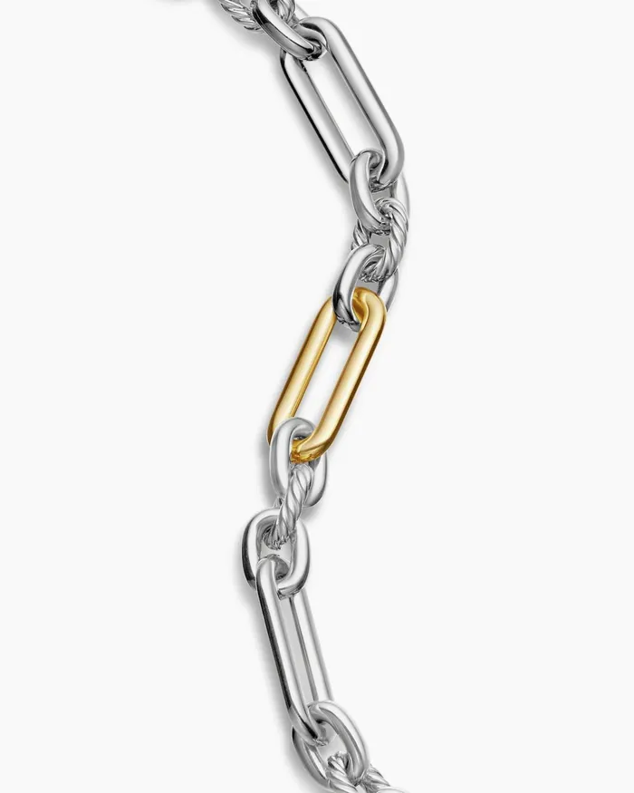 Lexington Chain Bracelet In Sterling Silver With 18K Yellow Gold 98mm Women David Yurman Chain Lexington Chain Bracelet In Sterling Silver With 18K Yellow Gold 98mm Women David Yurman Chain