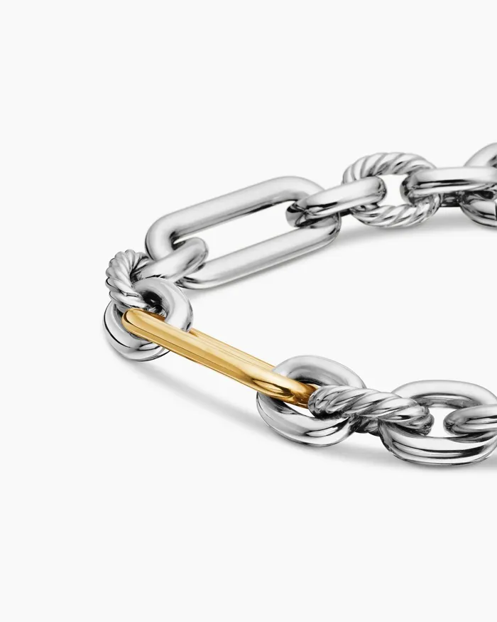 Lexington Chain Bracelet In Sterling Silver With 18K Yellow Gold 98mm Women David Yurman Chain Lexington Chain Bracelet In Sterling Silver With 18K Yellow Gold 98mm Women David Yurman Chain
