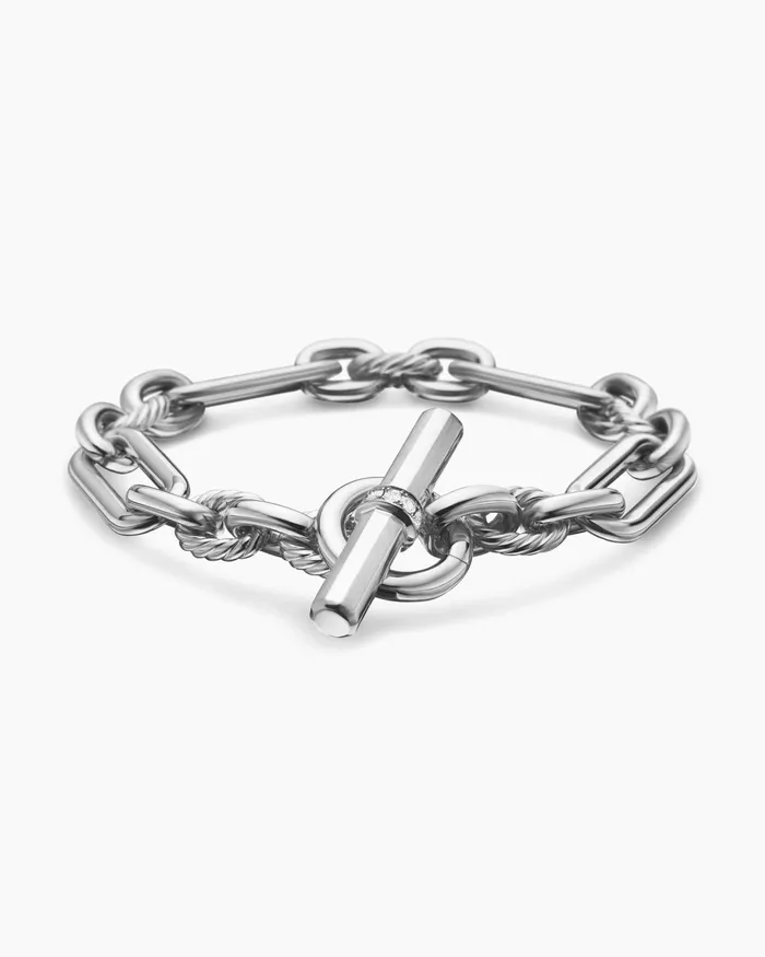 Lexington Chain Bracelet In Sterling Silver With Diamonds 98mm Women David Yurman Chain Lexington Chain Bracelet In Sterling Silver With Diamonds 98mm Women David Yurman Chain