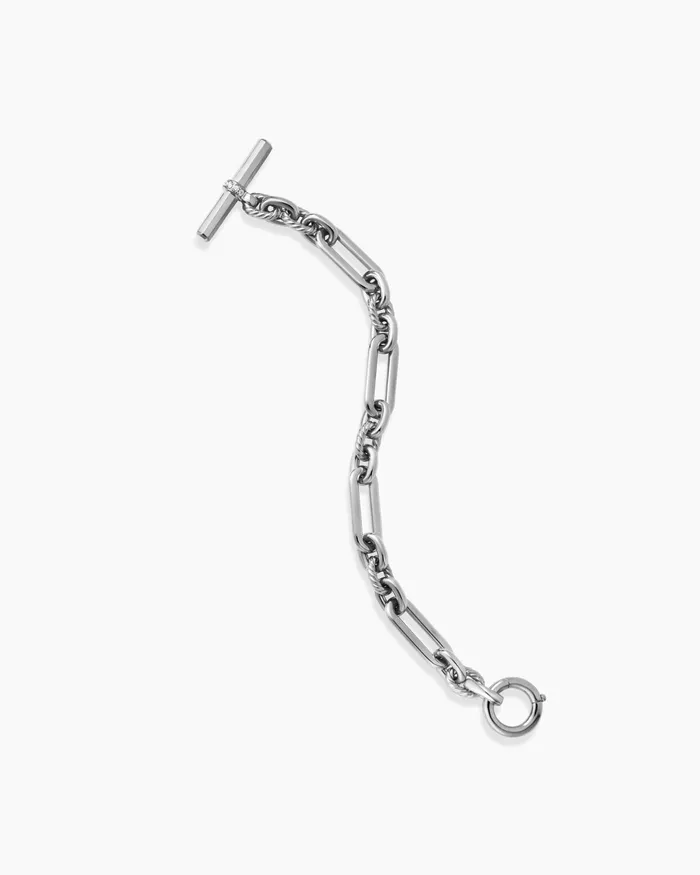 Lexington Chain Bracelet In Sterling Silver With Diamonds 98mm Women David Yurman Chain Lexington Chain Bracelet In Sterling Silver With Diamonds 98mm Women David Yurman Chain