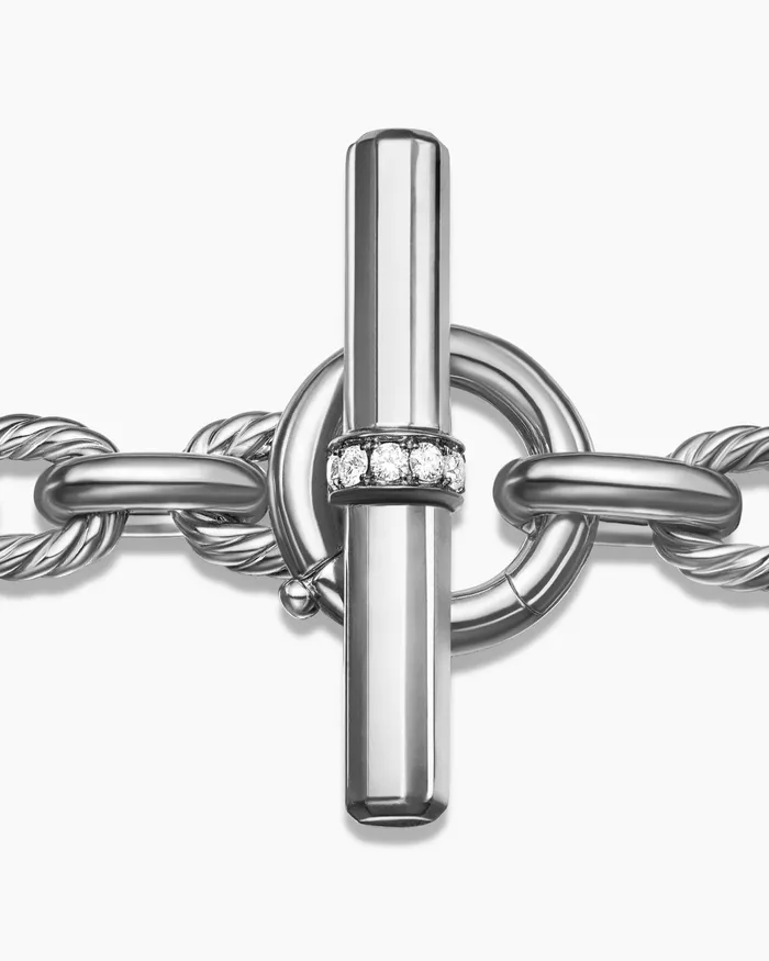 Lexington Chain Bracelet In Sterling Silver With Diamonds 98mm Women David Yurman Chain Lexington Chain Bracelet In Sterling Silver With Diamonds 98mm Women David Yurman Chain