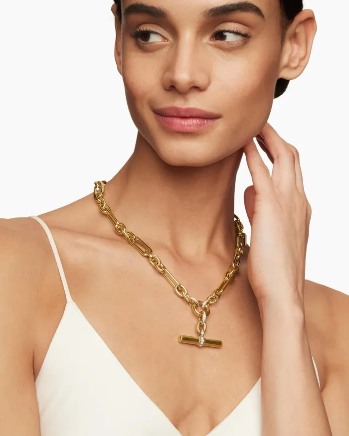 Lexington Chain Necklace In 18K Yellow Gold With Diamonds 98mm Women David Yurman Chain Lexington Chain Necklace In 18K Yellow Gold With Diamonds 98mm Women David Yurman Chain