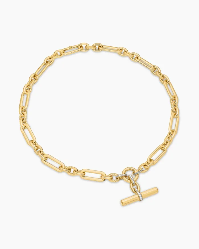 Lexington Chain Necklace In 18K Yellow Gold With Diamonds 98mm Women David Yurman Chain Lexington Chain Necklace In 18K Yellow Gold With Diamonds 98mm Women David Yurman Chain