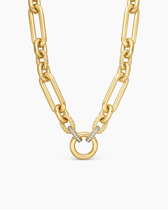 Lexington Chain Necklace In 18K Yellow Gold With Diamonds 98mm Women David Yurman Chain Lexington Chain Necklace In 18K Yellow Gold With Diamonds 98mm Women David Yurman Chain
