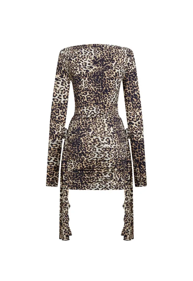 Lioness Fashion GLORY MINI Leopard Fade Women Dresses Lioness Fashion GLORY MINI Leopard Fade Women Dresses