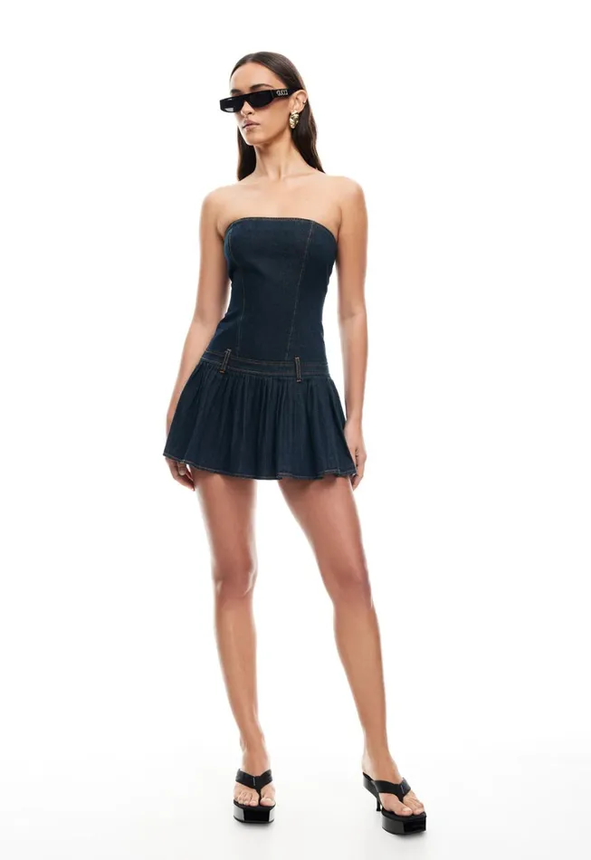 Lioness Fashion IN BLOOM MINI DRESS Indigo Women Dresses