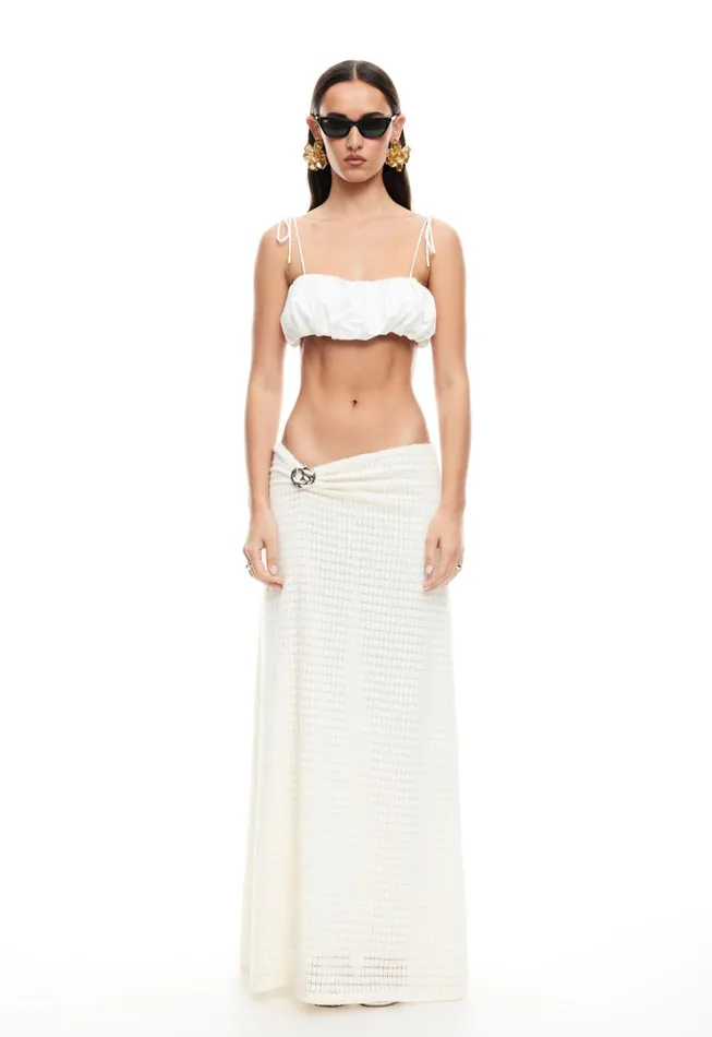 Lioness Fashion INTUITION BUBBLE TOP Ivory Women Tops