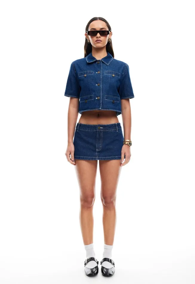 Lioness Fashion RHODE MINI Blue Denim Women Bottoms