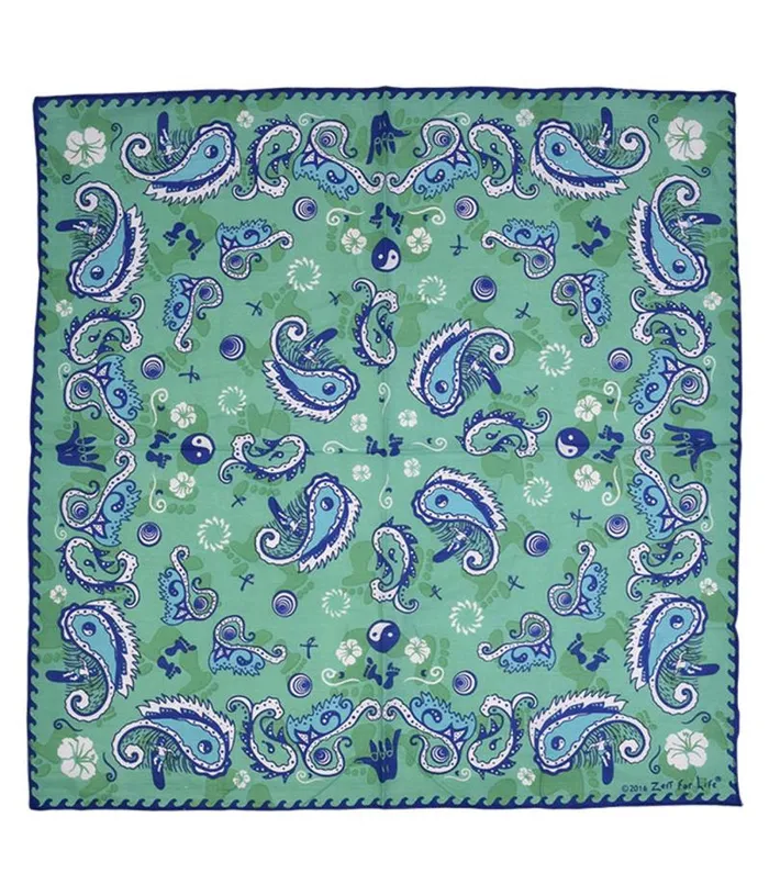 Liquid Blue Bandanas Accessories Zest For Life Surfing Bandana