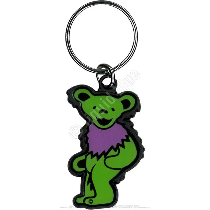 Liquid Blue Keychains Accessories Green And Purple Bear Keychain