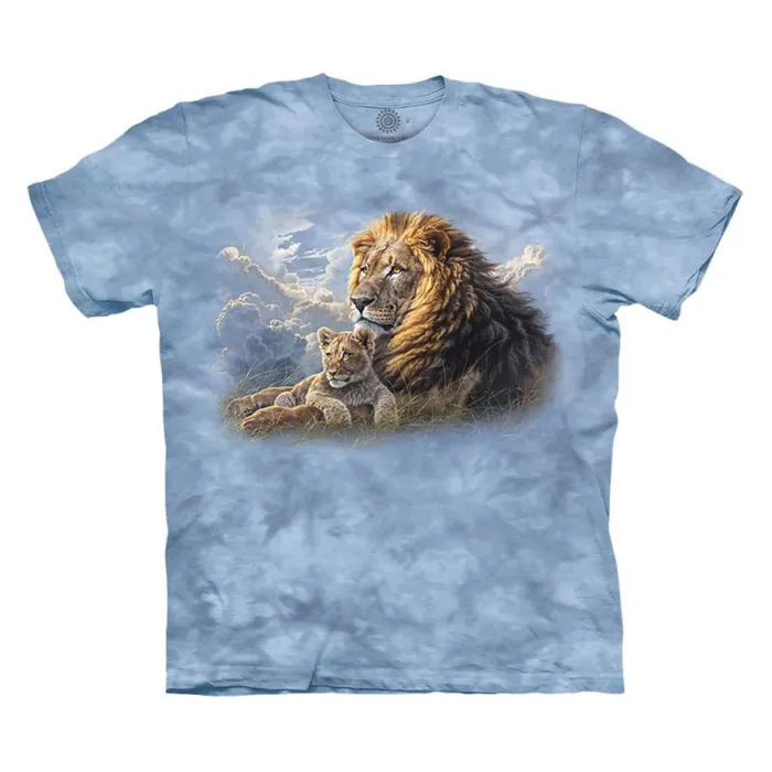 Liquid Blue TShirt Men Like Father Like Son Classic Cotton TShirt