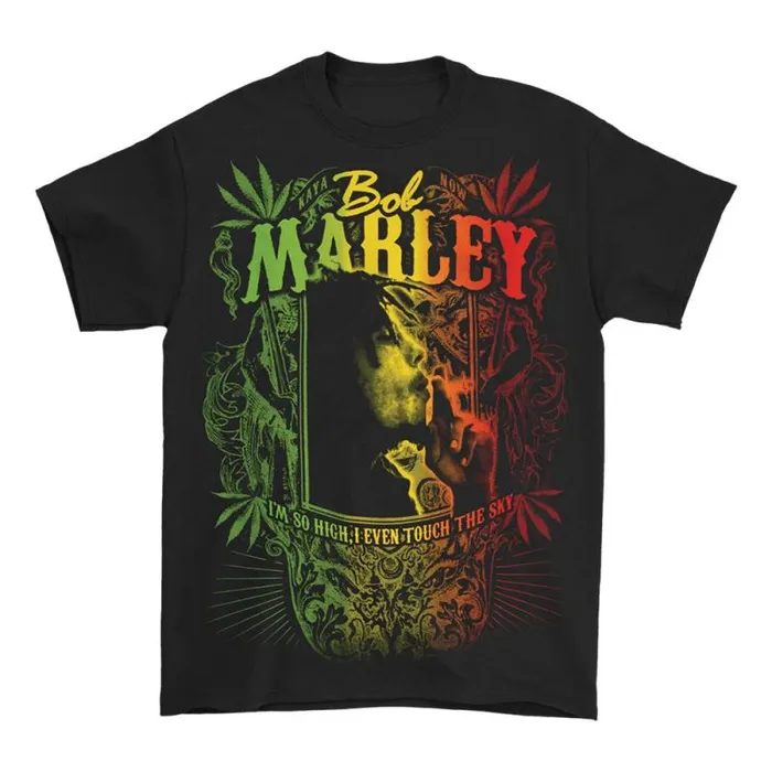 Liquid Blue TShirt Men Marley Kaya Now Black TShirt