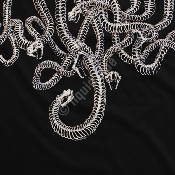 Liquid Blue TShirt Men Medusa Black TShirt
