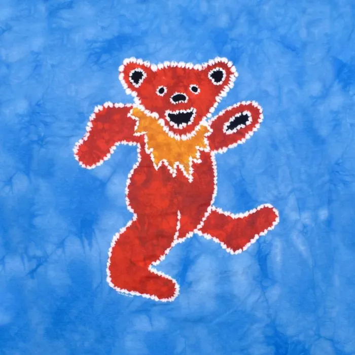 Liquid Blue TShirt Men TieDye Red Bear TShirt
