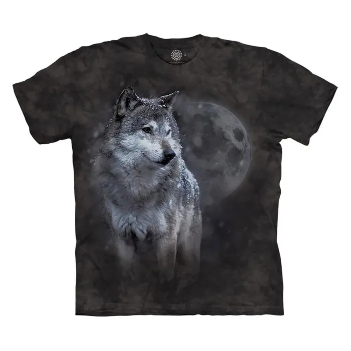 Liquid Blue TShirt Men Winter039s Eve Wolf Classic Cotton TShirt