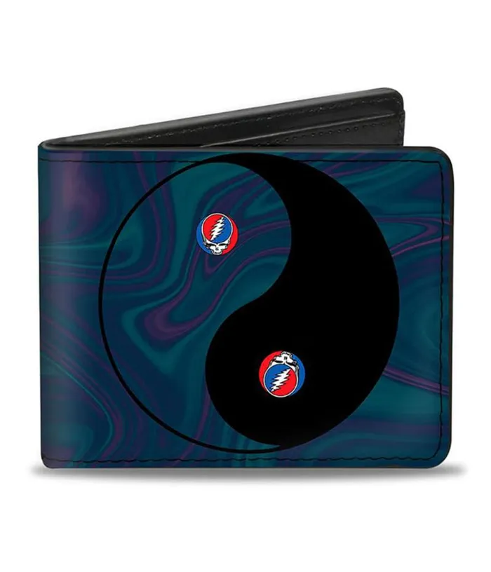 Liquid Blue Wallets Accessories GD Ying Yang Swirl BiFold Wallet
