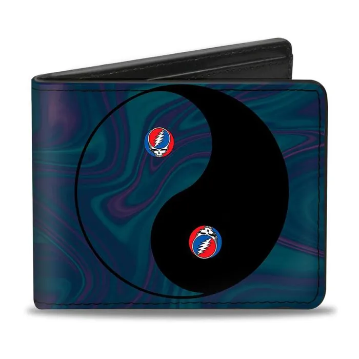 Liquid Blue Wallets Accessories GD Ying Yang Swirl BiFold Wallet