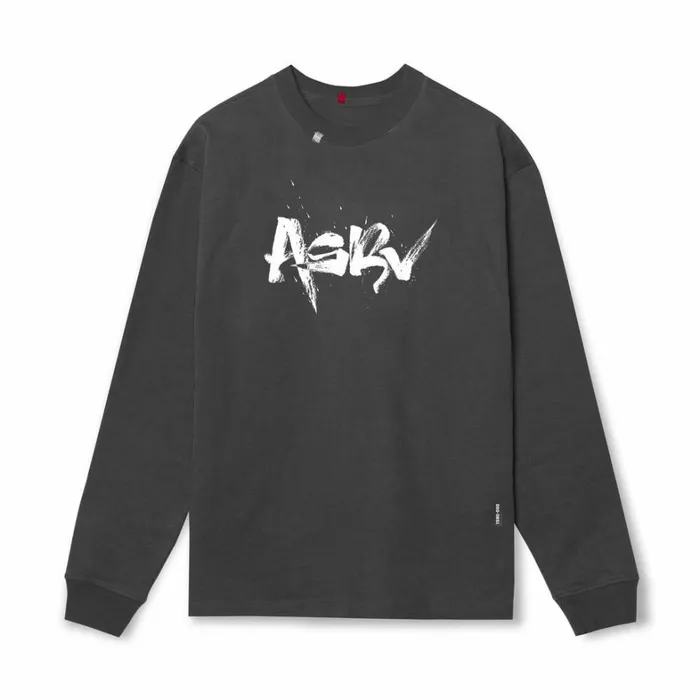 Long Sleeves Men ASRV Tech Essential Relaxed Long Sleeve Space Grey 034koi034
