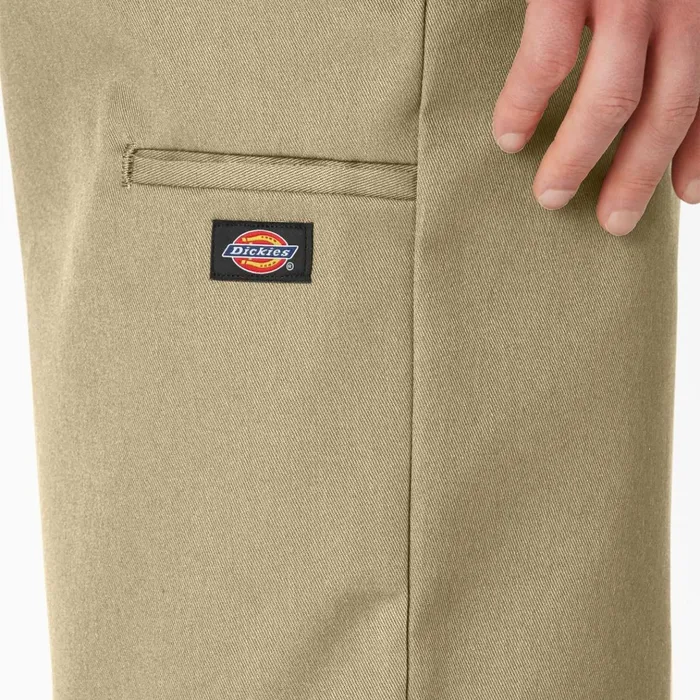 Loose Fit Flat Front Work Shorts 13034 Khaki Khaki kh Men Dickies Work Shorts