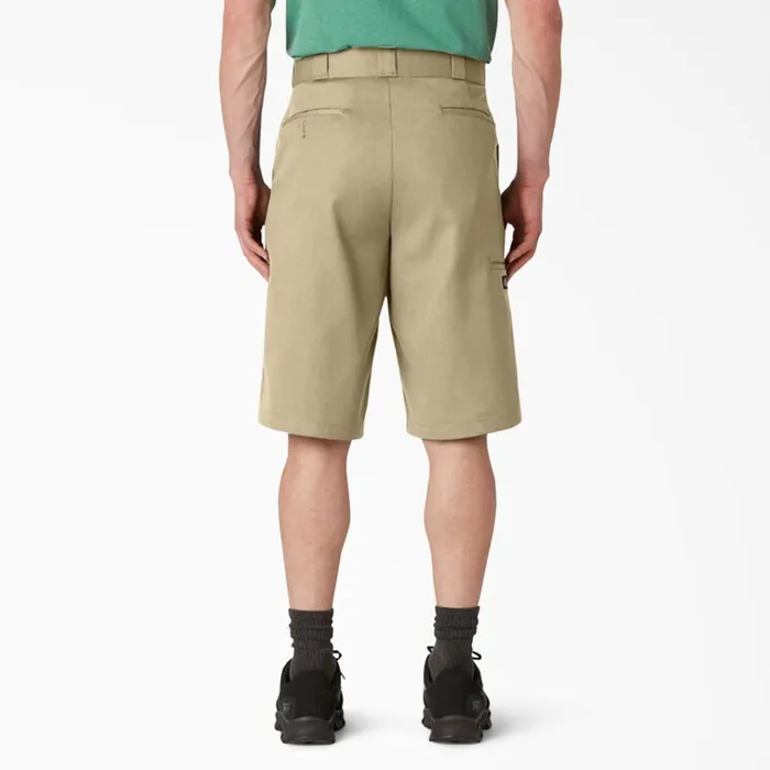 Loose Fit Flat Front Work Shorts 13034 Khaki Khaki kh Men Dickies Work Shorts