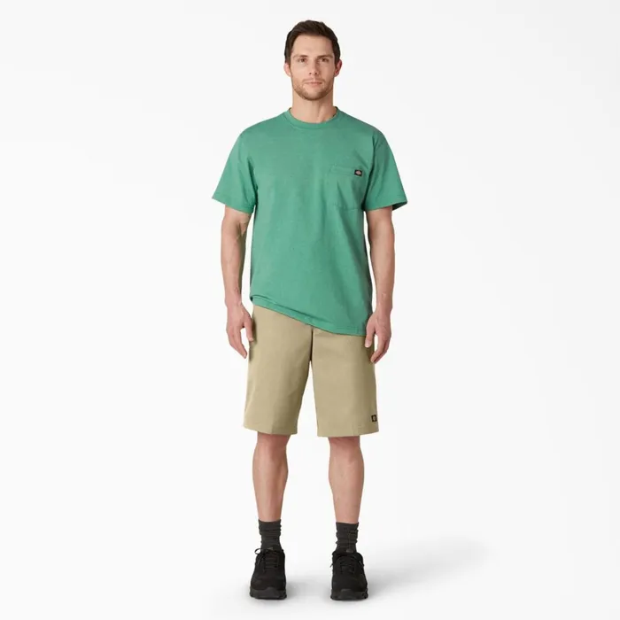 Loose Fit Flat Front Work Shorts 13034 Khaki Khaki kh Men Dickies Work Shorts