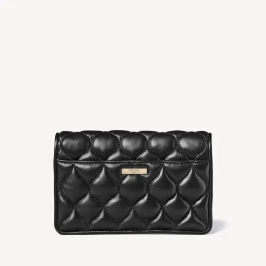 Lottie Pillow Clutch Black Nappa Women Aspinal Of London Lottie