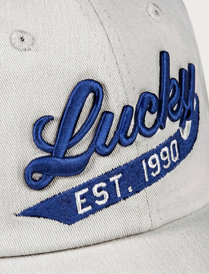 Lucky 1990 Embroidered Dad Hat Open Grey Women Lucky Brand Hats