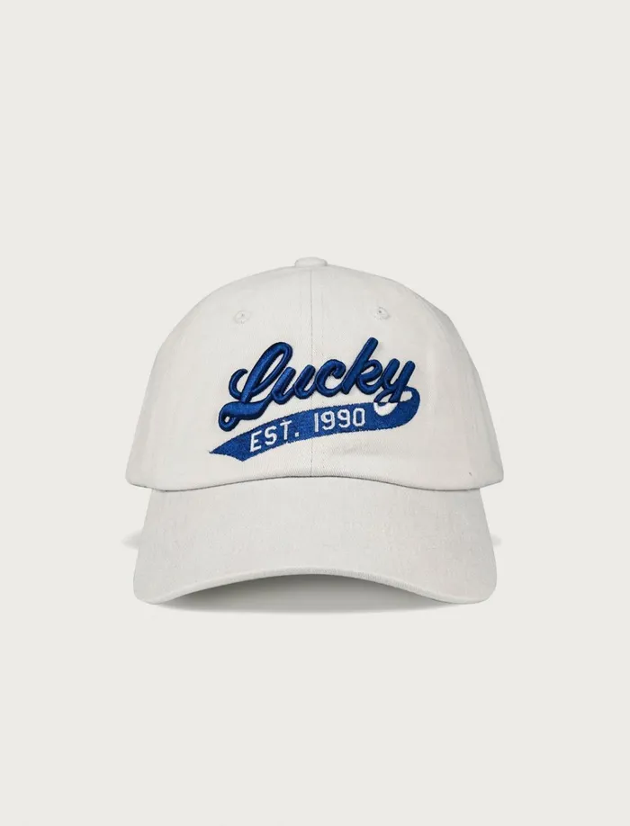 Lucky 1990 Embroidered Dad Hat Open Grey Women Lucky Brand Hats
