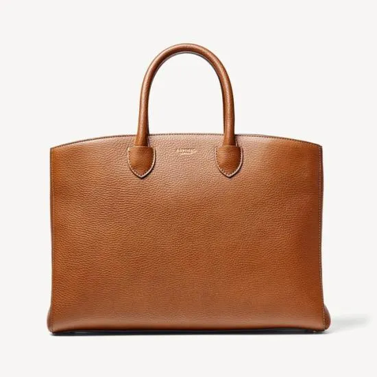 Madison Tote Tan Pebble Women Aspinal Of London Business