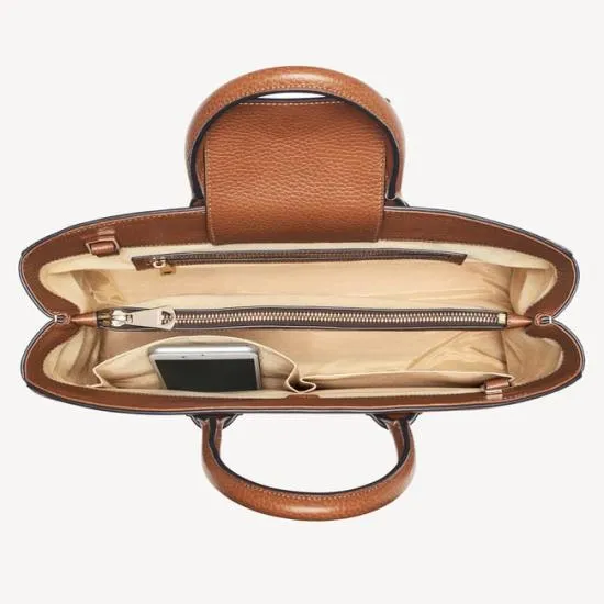 Madison Tote Tan Pebble Women Aspinal Of London Business