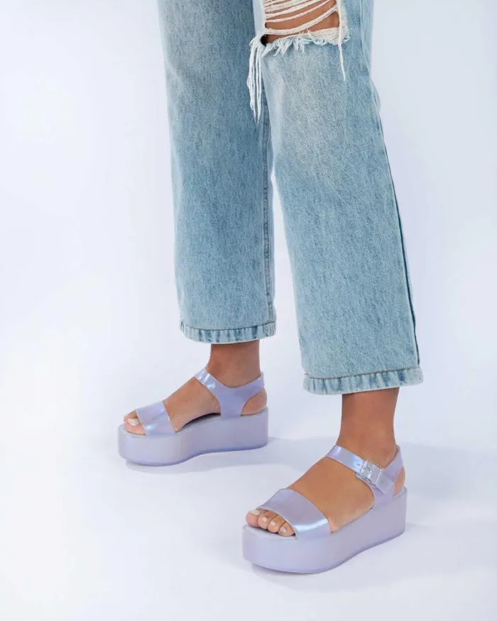 Mar Platform Pearly Blue Women Melissa Platforms