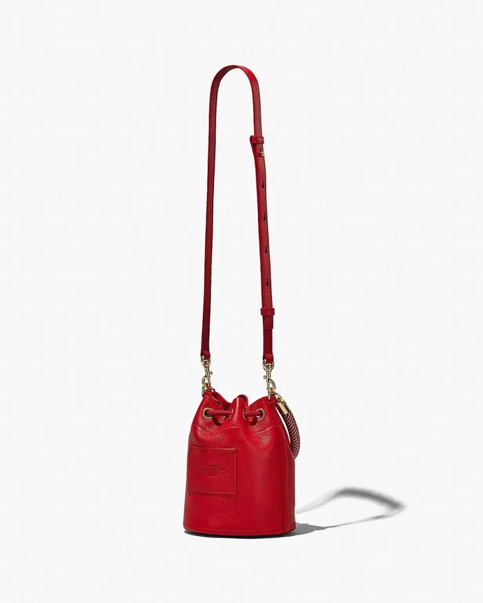 Marc Jacobs Bucket Bags Women The Leather Bucket Bag True Red