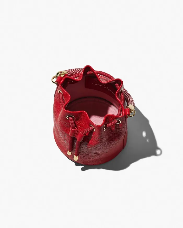 Marc Jacobs Bucket Bags Women The Leather Bucket Bag True Red