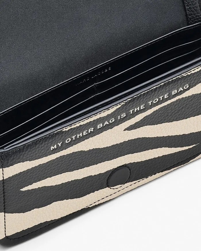 Marc Jacobs Crossbody Bags Women The Zebra Leather Chain Mini Bag Blackwhite