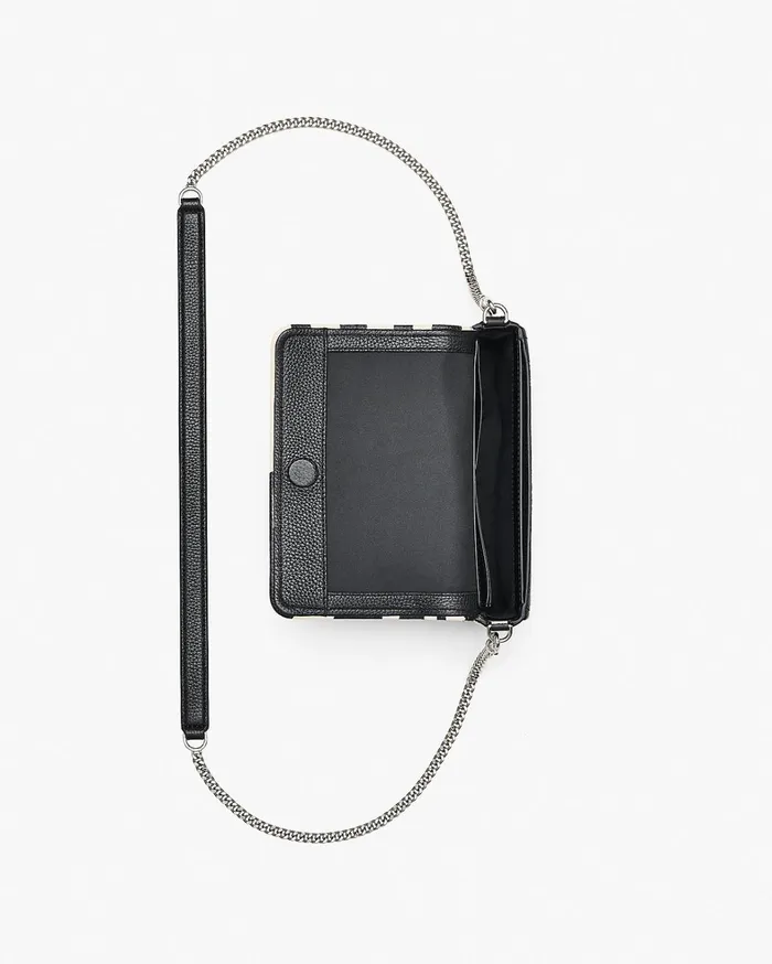 Marc Jacobs Crossbody Bags Women The Zebra Leather Chain Mini Bag Blackwhite