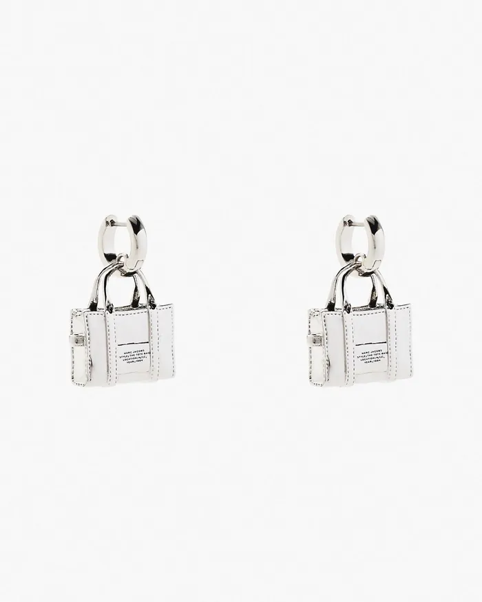 Marc Jacobs Earrings Women The Tote Bag Earrings Light Antique Silver