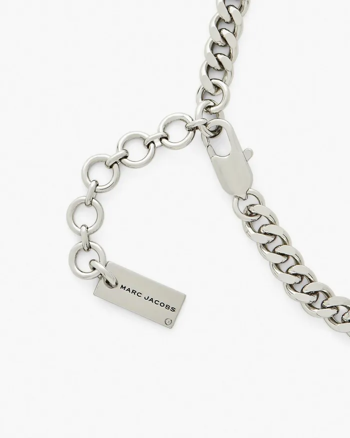 Marc Jacobs Necklaces Women The Mini Icon Charm Necklace Light Antique Silver