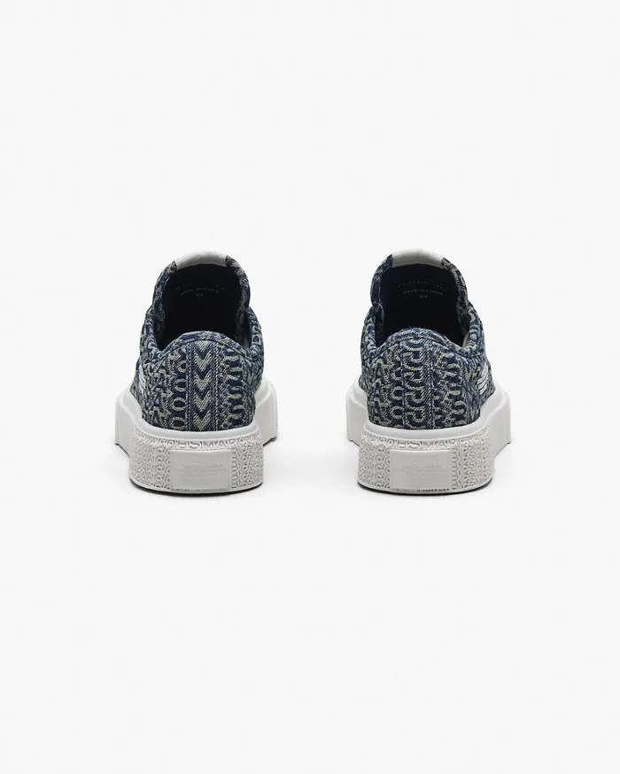 Marc Jacobs Sneakers Women The Denim Monogram Sneaker Sun Faded Denim