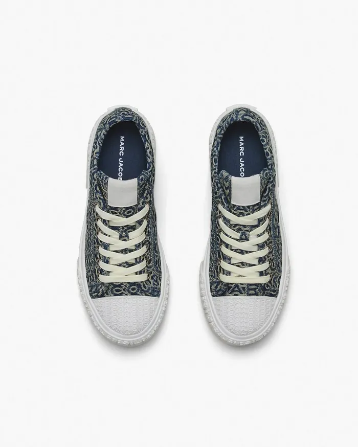 Marc Jacobs Sneakers Women The Denim Monogram Sneaker Sun Faded Denim