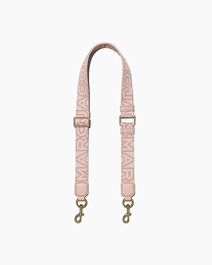 Marc Jacobs Straps Women The Thin Outline Logo Webbing Strap Rose Multi
